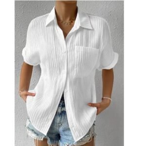 🔥Crew Neck Lace Casual Loose Shirt