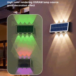 Wandlamp op zonne-energie