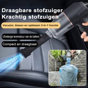 Blazen. Vacuüm En Opblazen Alle-In-Één Draadloze Stofzuiger Voor Thuis En Auto